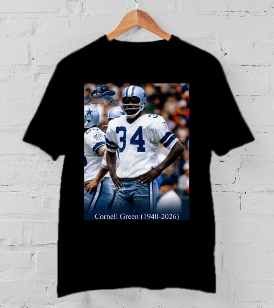 Cowboy Regs Cornell Green 1940 2026 Dallas Football Legend T-Shirt