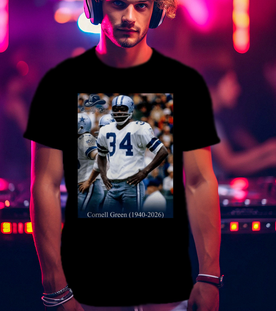 Cowboy Regs Cornell Green 1940 2026 Dallas Football Legend T-Shirt