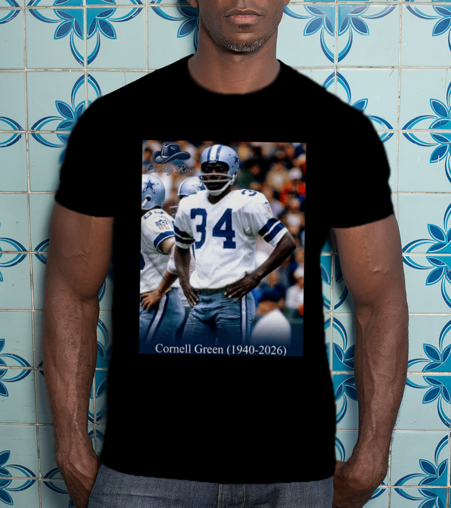 Cowboy Regs Cornell Green 1940 2026 Dallas Football Legend T-Shirt
