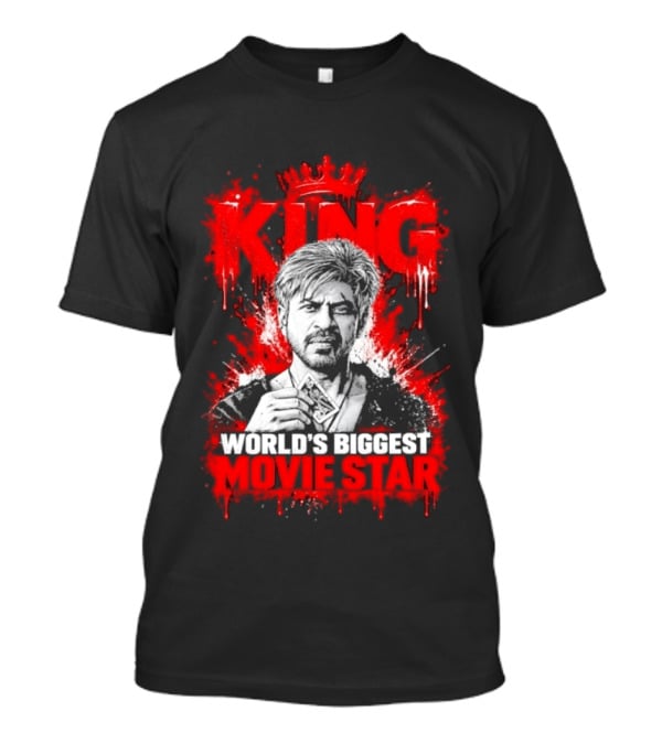King Shah Rukh Khan World's Biggest Movie Star T-Shirt