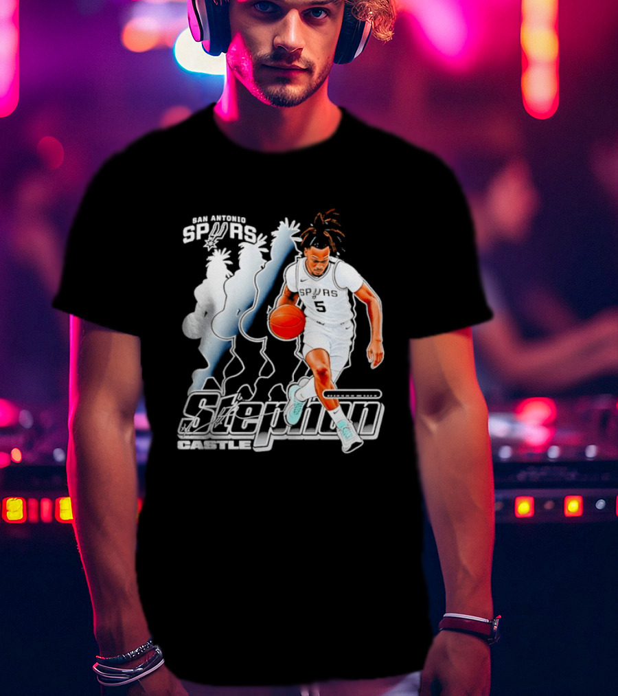 Stephon Castle Number 5 San Antonio Spurs T-Shirt