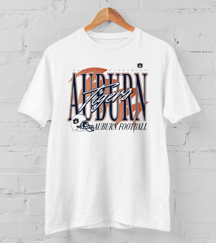 Auburn University Tigers Football Helmet T-Shirt