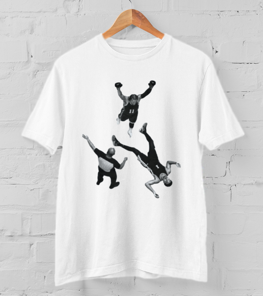 Jalen Brunson Victor Wembanyama Basketball Matchup Dynamic Play Highlight T-Shirt