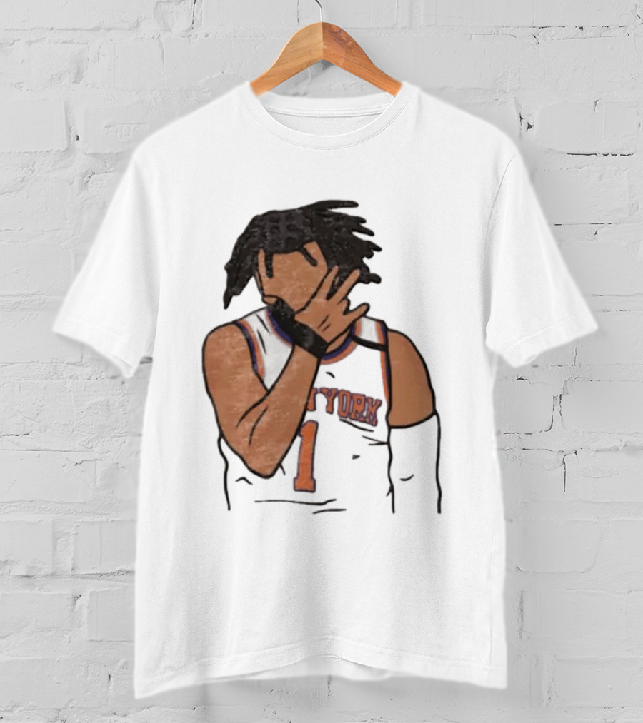 Jalen Brunson New York Knicks 11 Jersey Hand Gesture T-Shirt