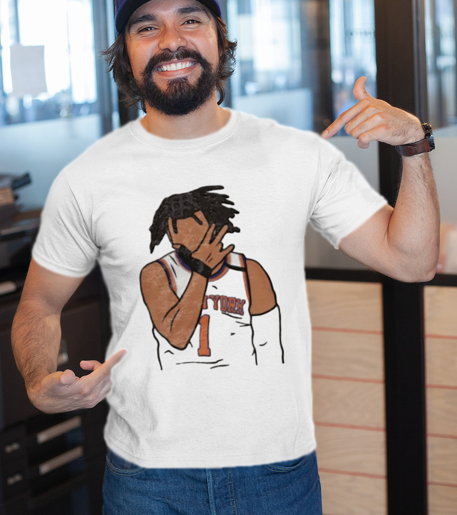 Jalen Brunson New York Knicks 11 Jersey Hand Gesture T-Shirt