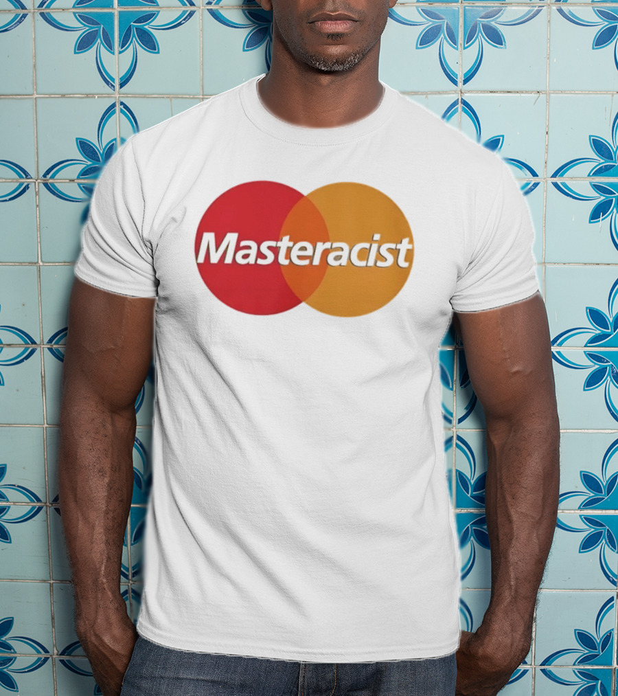 Masteracist Parody Branding With Overlapping Red And Orange Circles T-Shirt