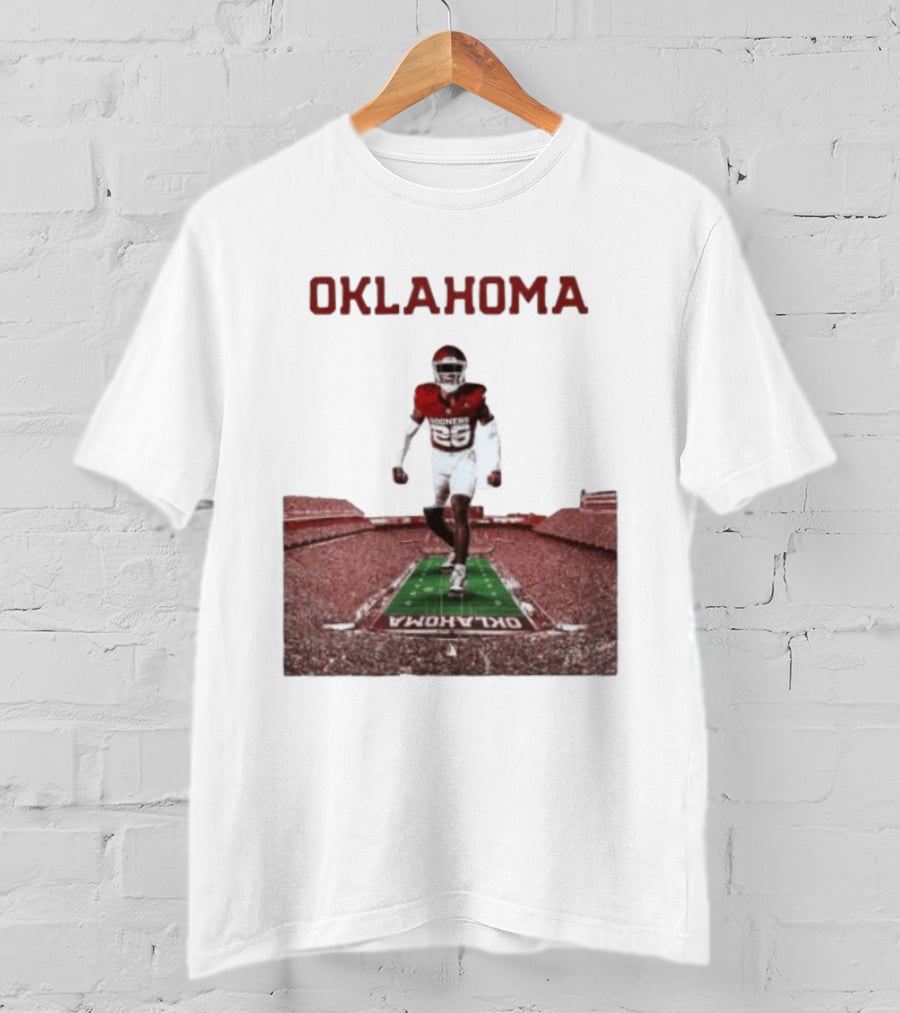 Oklahoma Sooners 2026 Football Media Guide No 26 Stadium Run T-Shirt