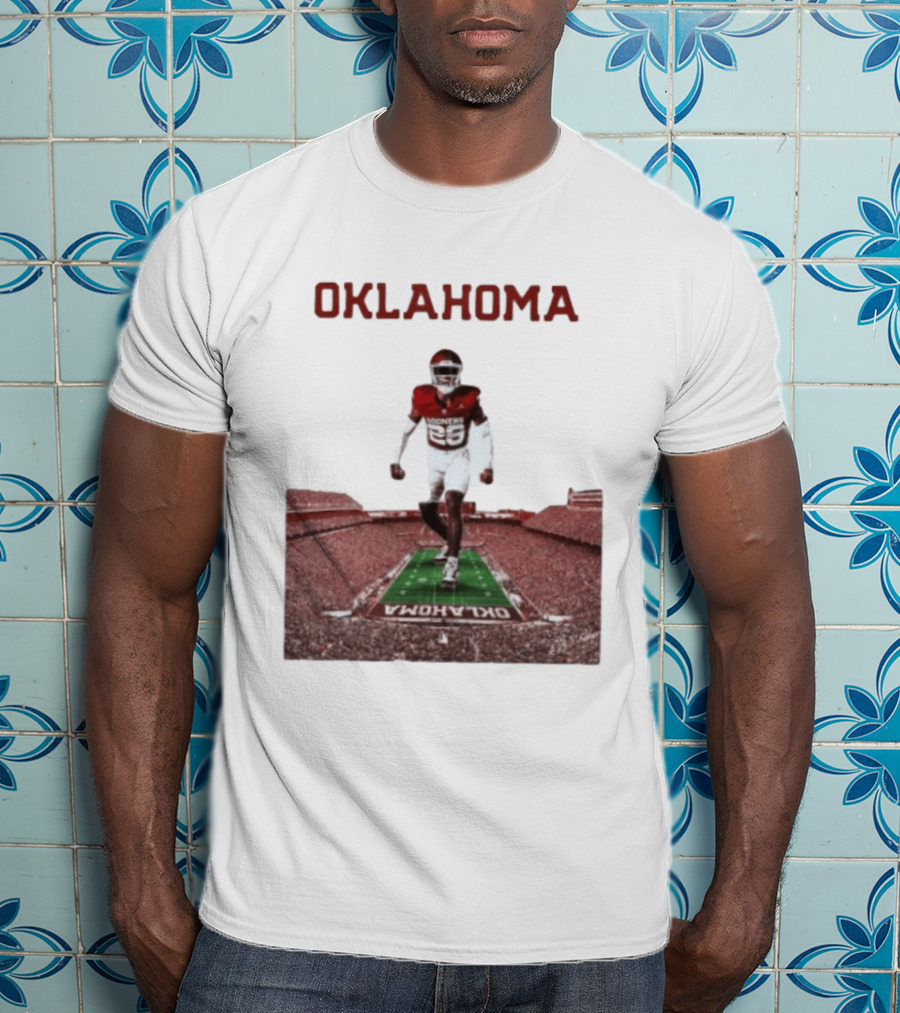 Oklahoma Sooners 2026 Football Media Guide No 26 Stadium Run T-Shirt