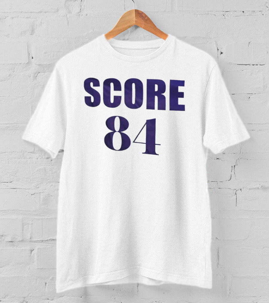 SCORE 84 Sports Jersey Athletic Number T-Shirt