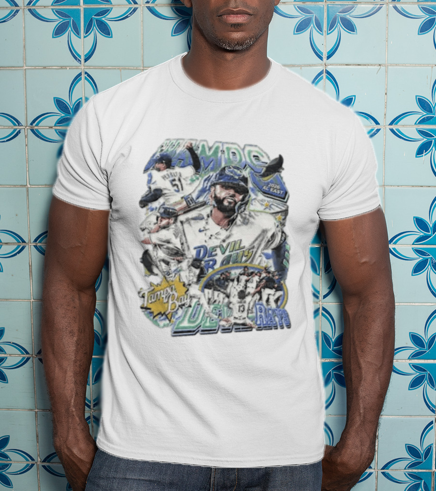 Tampa Bay Devil Rays 2026 AL East Champs Peralta Camino Baseball Triumph T-Shirt