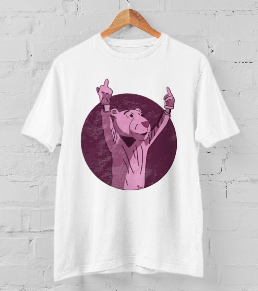 The Pink Panther Middle Finger By Lluvia T-Shirt