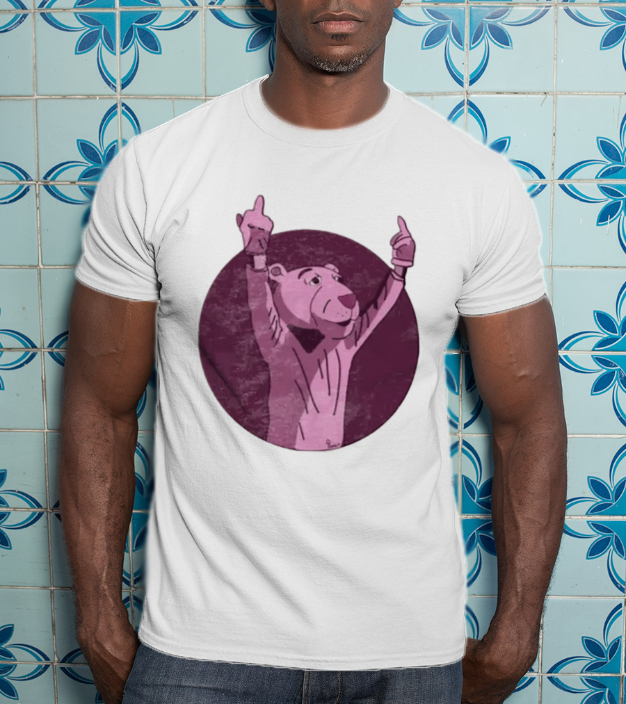 The Pink Panther Middle Finger By Lluvia T-Shirt