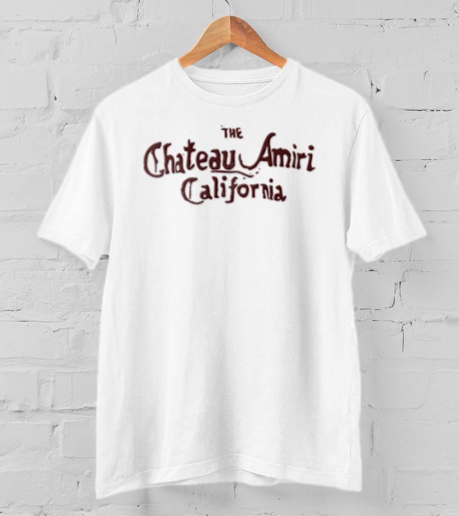 Chateau Amiri California Red On White T-Shirt