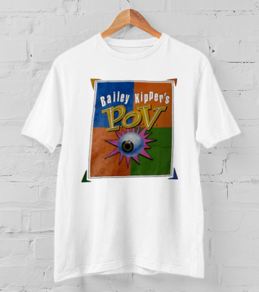 Bailey Kipper's POV Eyeball Pink Spikes Colorful T-Shirt