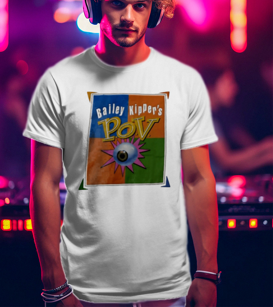 Bailey Kipper's POV Eyeball Pink Spikes Colorful T-Shirt