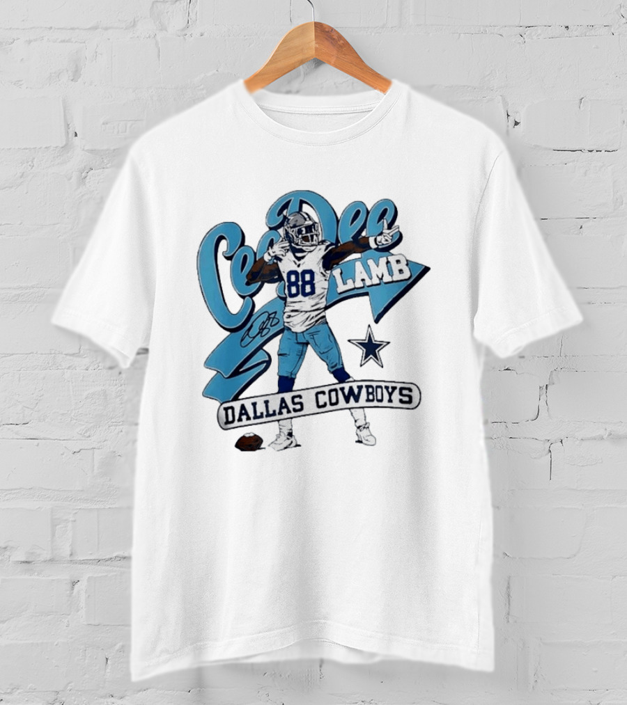 Ceedee Lamb Dallas Cowboys Player 88 NFL Football Star 2026 T-Shirt