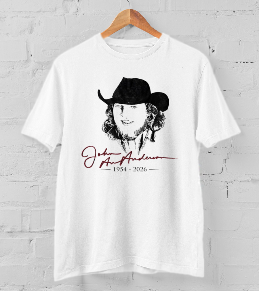 John Anderson 1954 2026 Memorial Cowboy Hat T-Shirt