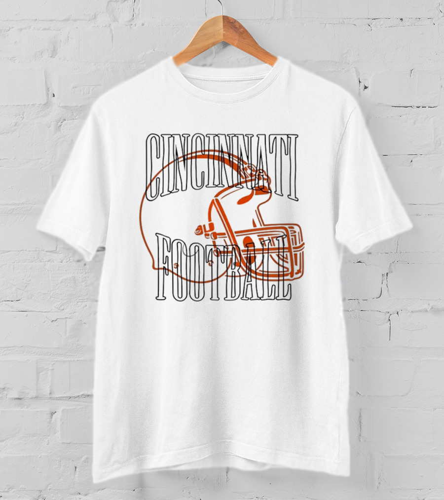 Cincinnati Football Bengals Helmet T-Shirt