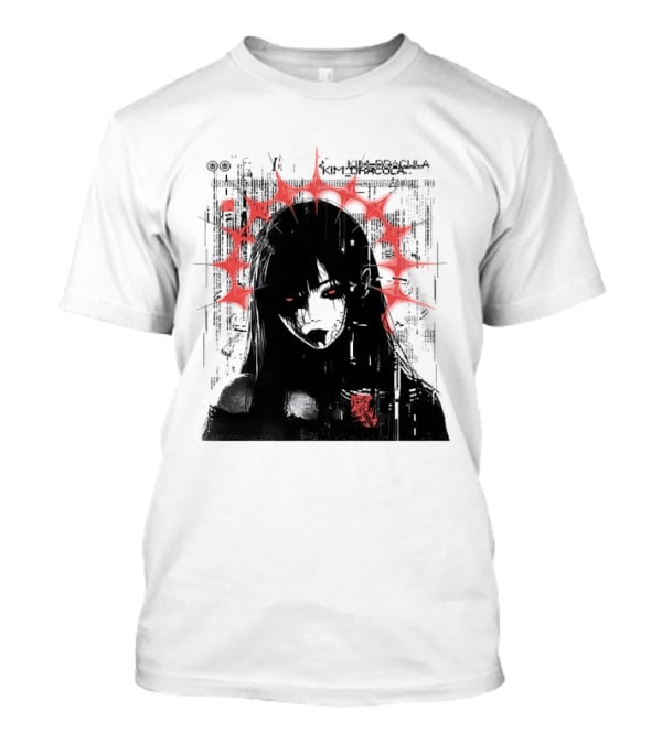 Kim Dracula Glitch Alternative Metal Red Star Burst T-Shirt