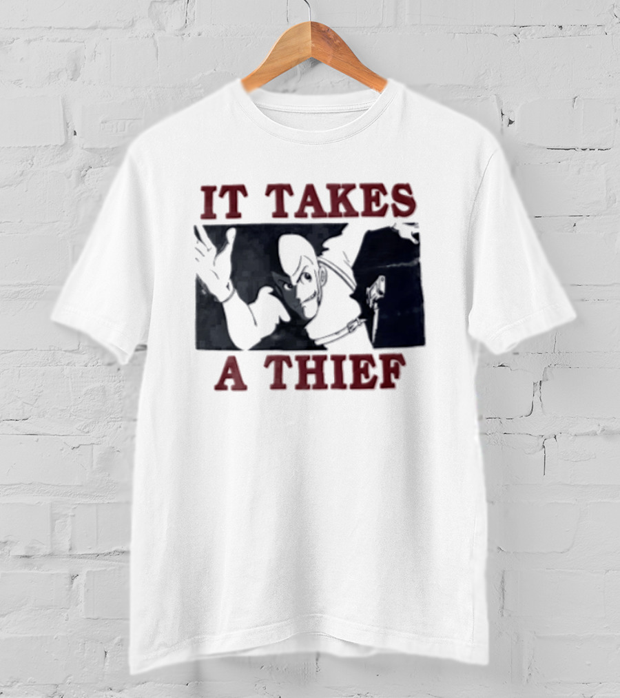 Lupin The Third It Takes A Thief Anime Man Reaching Out Gun T-Shirt