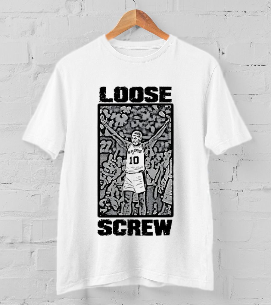 Dennis Rodman Loose Screw San Antonio Spurs 10 T-Shirt