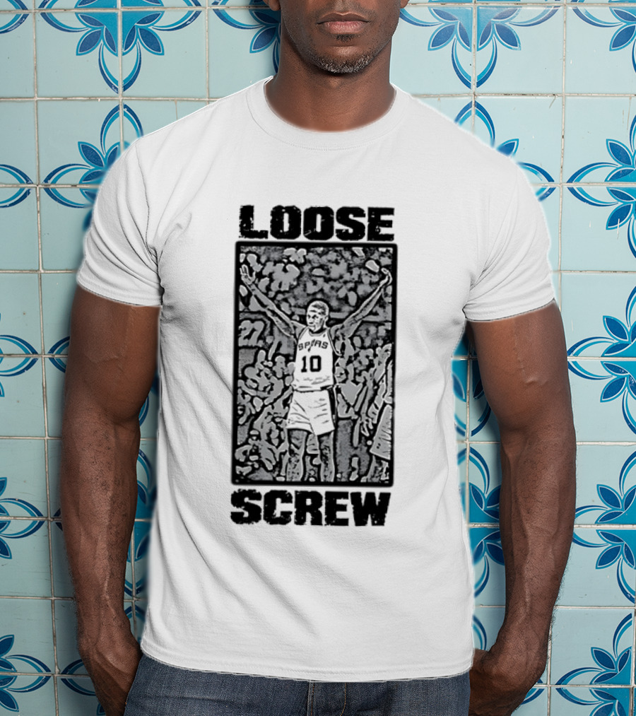 Dennis Rodman Loose Screw San Antonio Spurs 10 T-Shirt