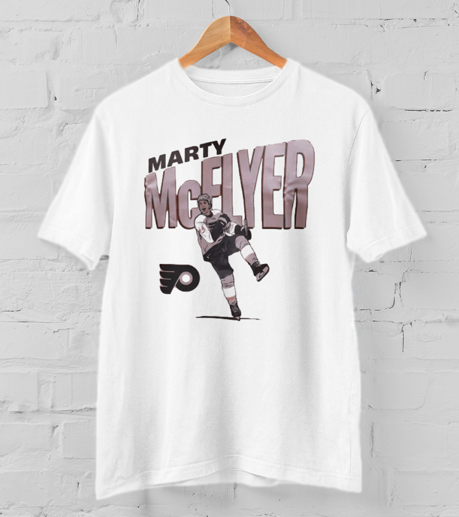 Marty McFlyer Philadelphia Flyers Hockey Fusion T-Shirt