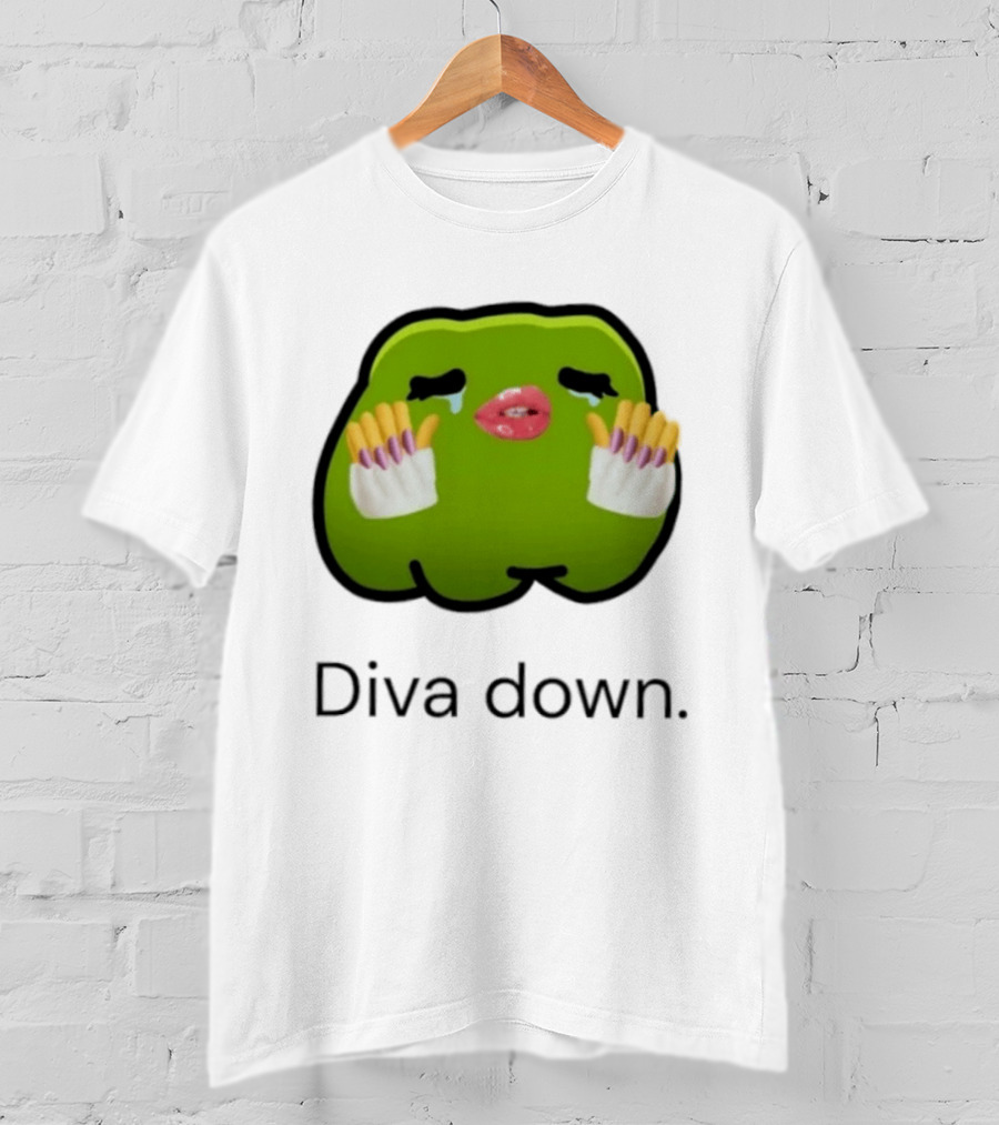 Diva Down Green Blob Meme I Have 1 Rule Tell Me Before I Find Out T-Shirt