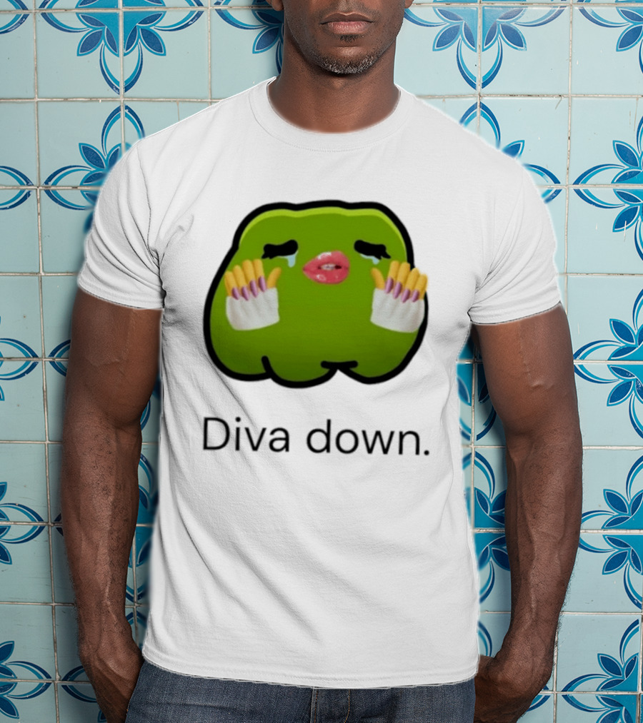 Diva Down Green Blob Meme I Have 1 Rule Tell Me Before I Find Out T-Shirt