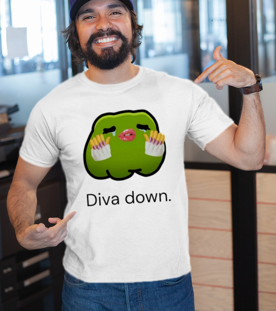Diva Down Green Blob Meme I Have 1 Rule Tell Me Before I Find Out T-Shirt