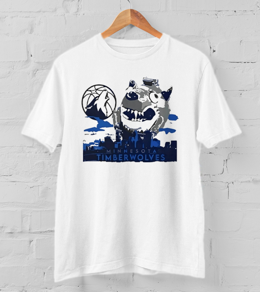 Minnesota Timberwolves Basketball Skyline NBA Fan T-Shirt