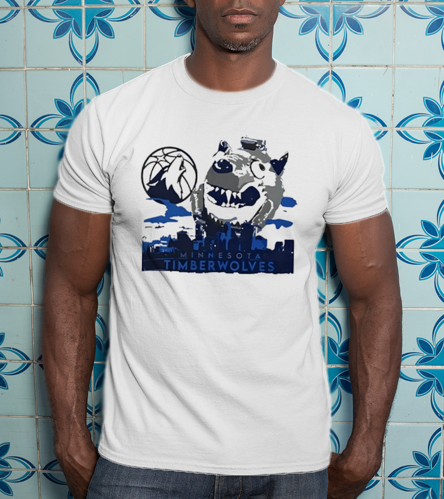 Minnesota Timberwolves Basketball Skyline NBA Fan T-Shirt
