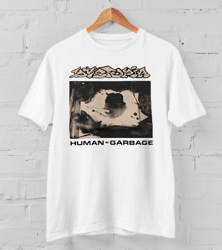 Dystopia Human Garbage Crust Punk Sludge Metal T-Shirt