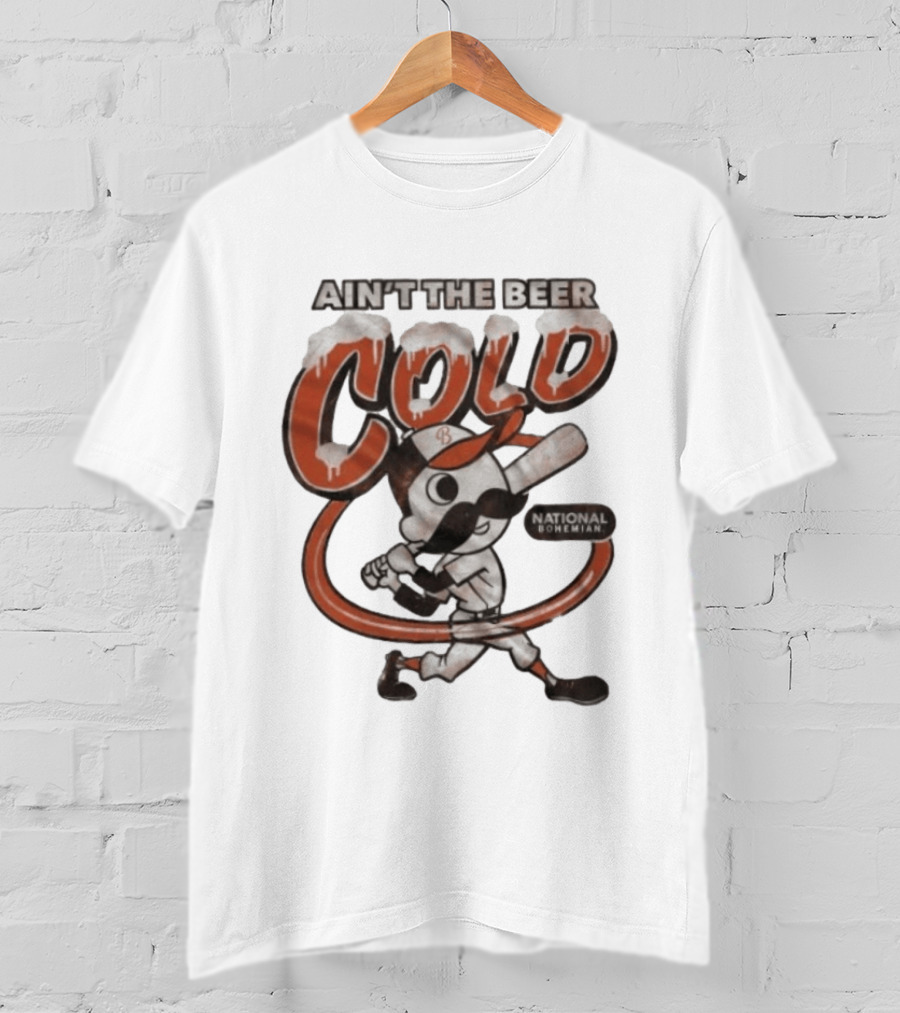 National Bohemian Mr Boh Ain't The Beer Cold Baseball T-Shirt