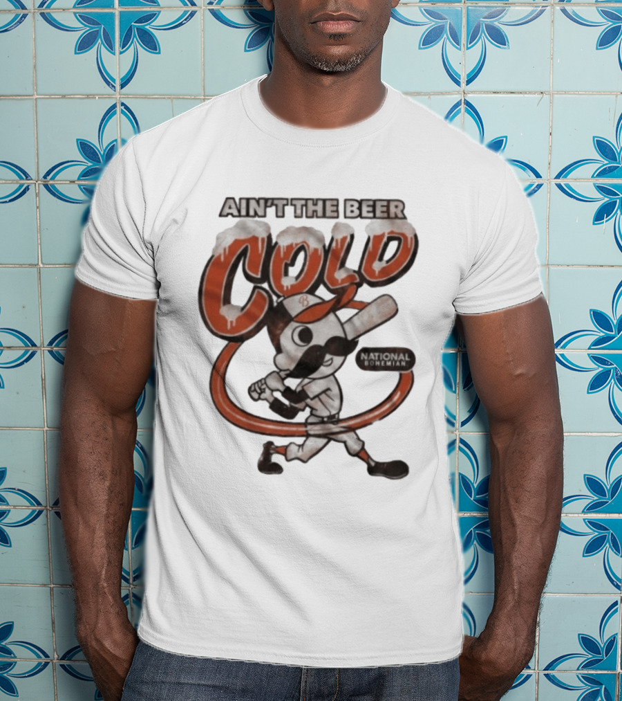 National Bohemian Mr Boh Ain't The Beer Cold Baseball T-Shirt