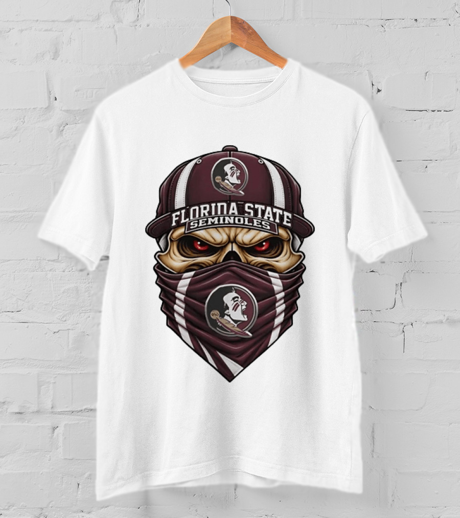 Florida State Seminoles Skull FSU Football Fan Gear T-Shirt