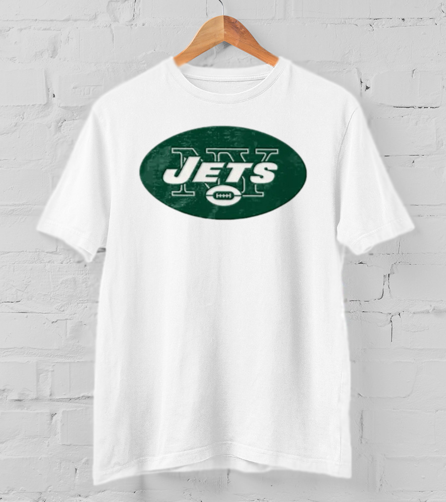 New York Jets NY Football Team Iconic Emblem Oval T-Shirt
