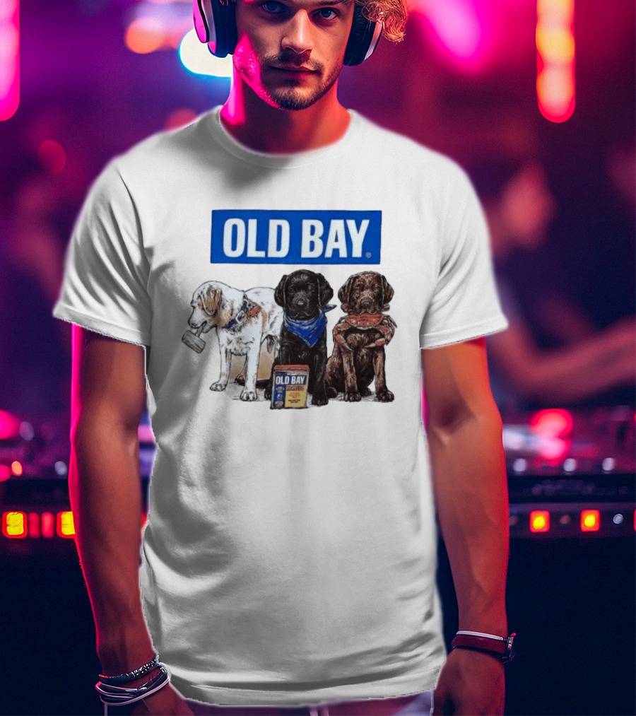 Old Bay Seasoning Labrador Puppies Trio T-Shirt
