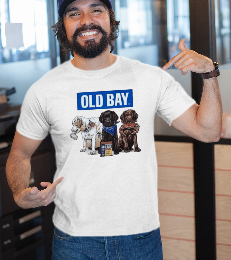 Old Bay Seasoning Labrador Puppies Trio T-Shirt