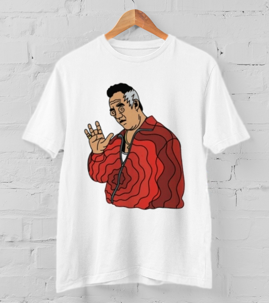 Paulie Gualtieri The Sopranos Red Swirl Pattern Jacket T-Shirt
