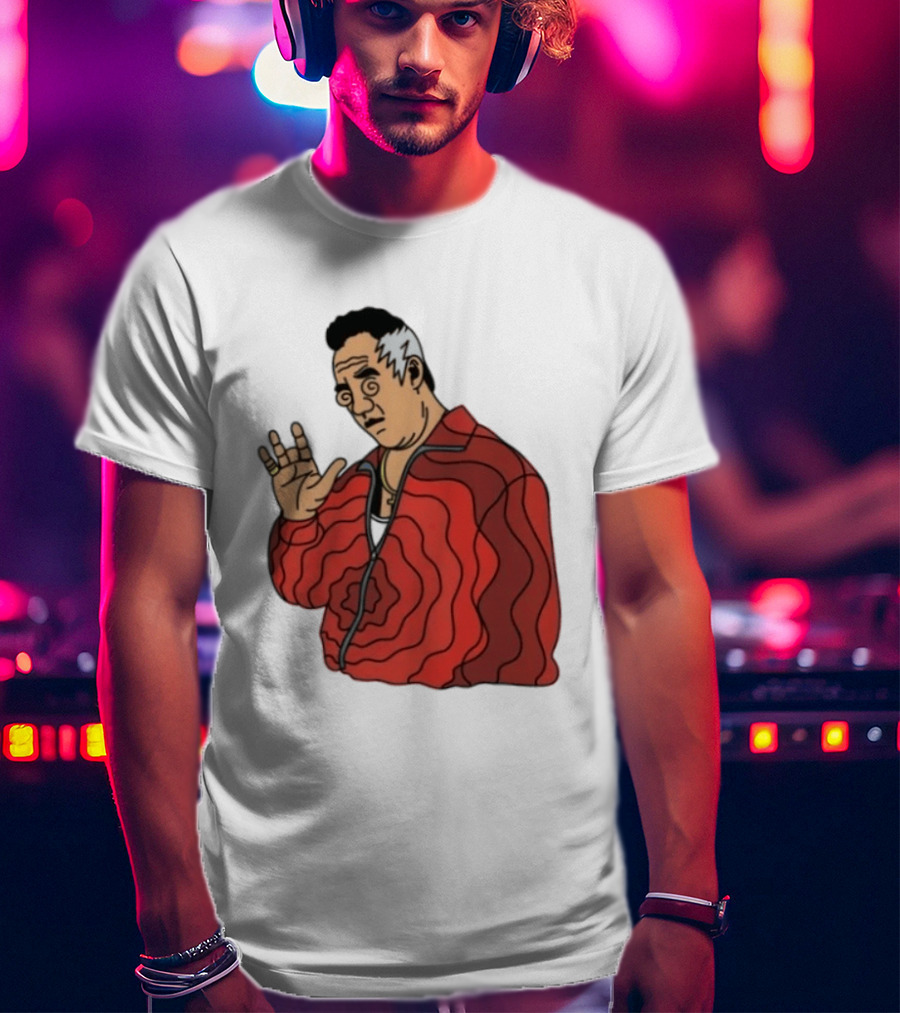 Paulie Gualtieri The Sopranos Red Swirl Pattern Jacket T-Shirt