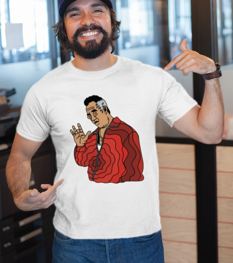 Paulie Gualtieri The Sopranos Red Swirl Pattern Jacket T-Shirt