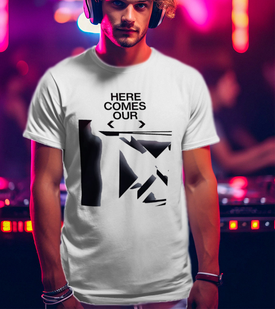 Here Comes Our Geometric Minimalist T-Shirt