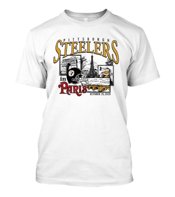 Pittsburgh Steelers In Paris October 25 2026 T-Shirt