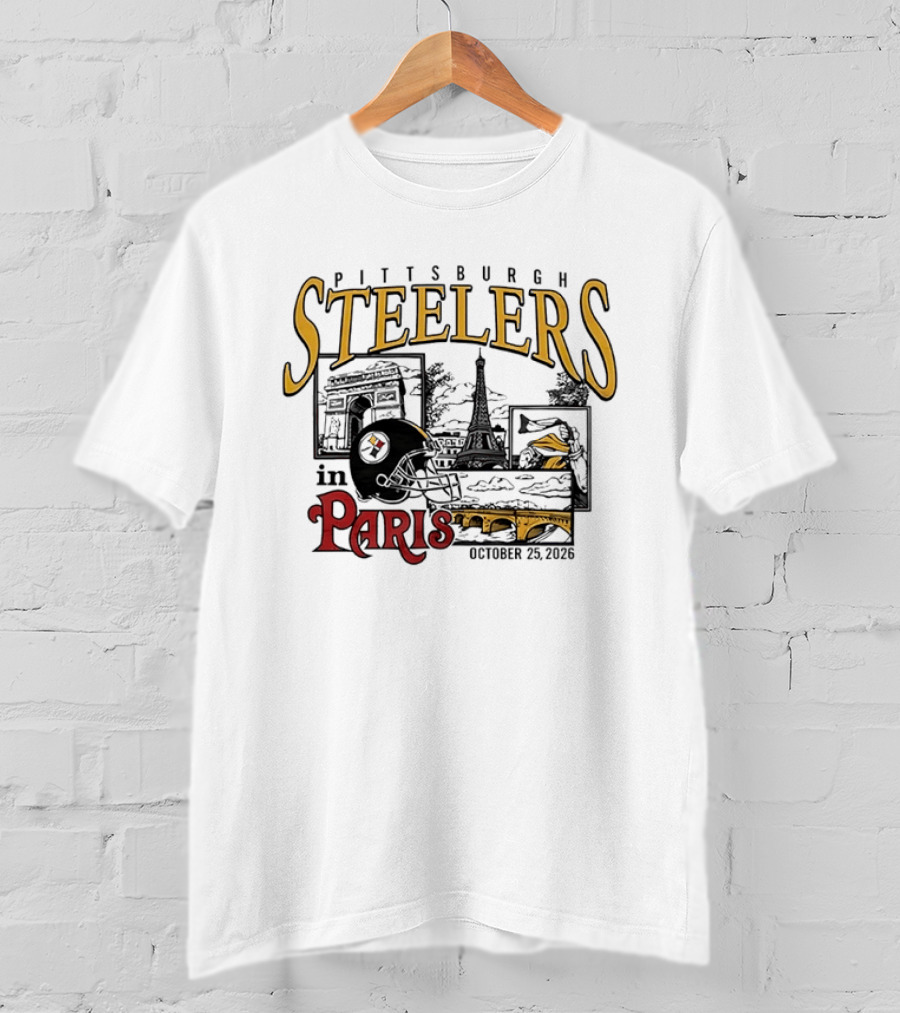 Pittsburgh Steelers In Paris October 25 2026 T-Shirt