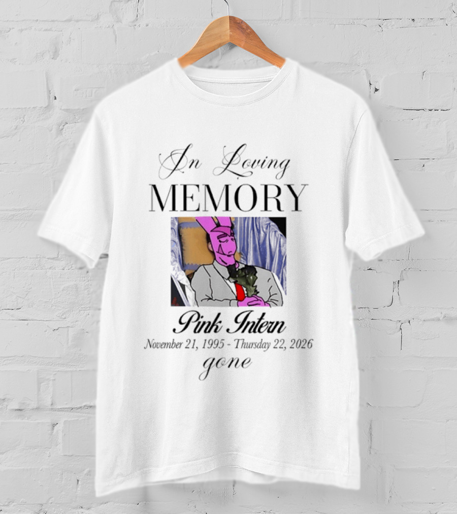 In Loving Memory Pink Intern 1995 2026 November 21 Thursday 22 Gone T-Shirt