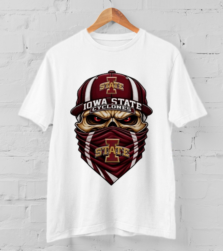 Iowa State Cyclones Skull Bandana ISU Hat T-Shirt