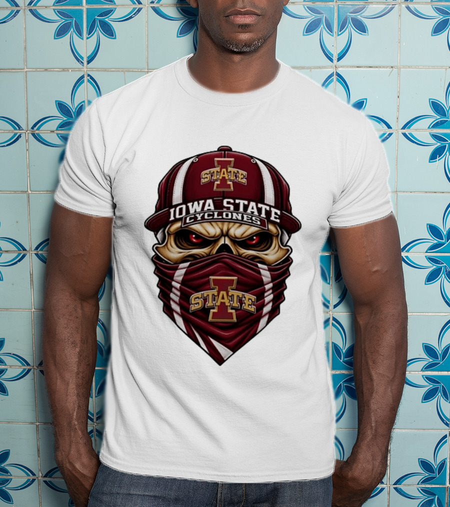 Iowa State Cyclones Skull Bandana ISU Hat T-Shirt