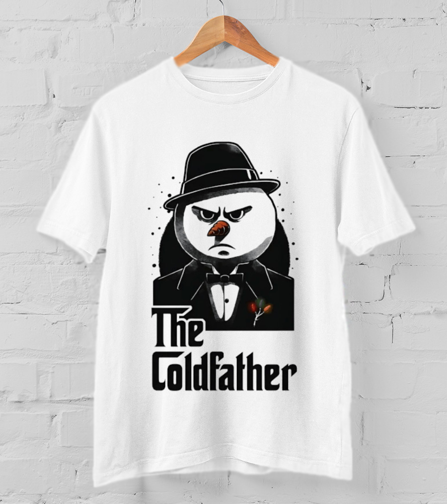 The Coldfather Snowman Christmas Holiday Mafia T-Shirt