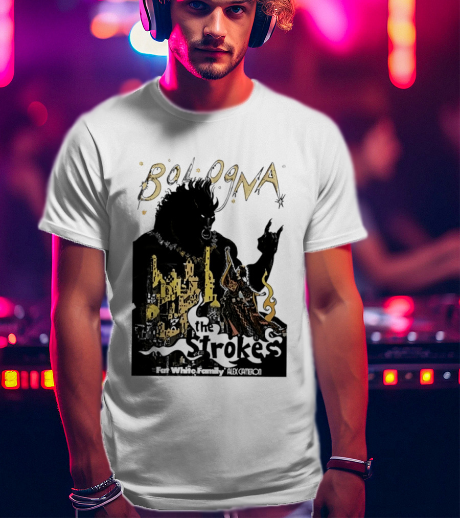 Bologna Concert The Strokes Fat White Family Alex Cameron Unipol Arena T-Shirt